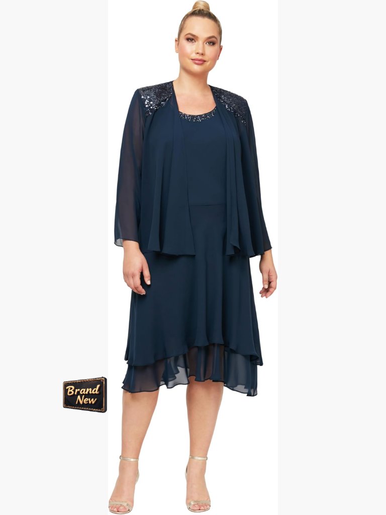 Embellished Two-Piece Mother Of Bride Dress Set